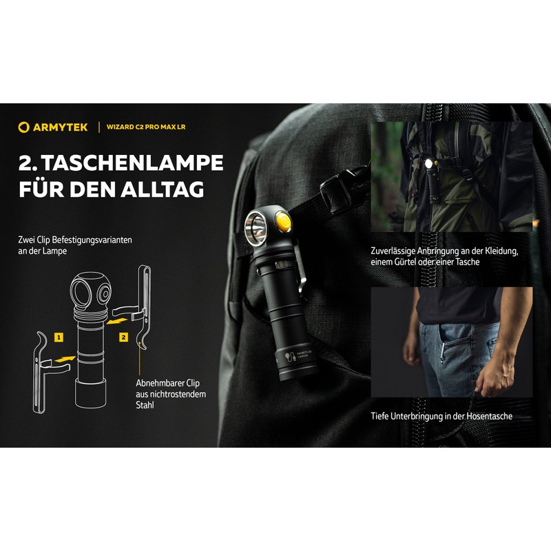 Armytek Wizard C2 Pro Max LR Warm White Range Multi