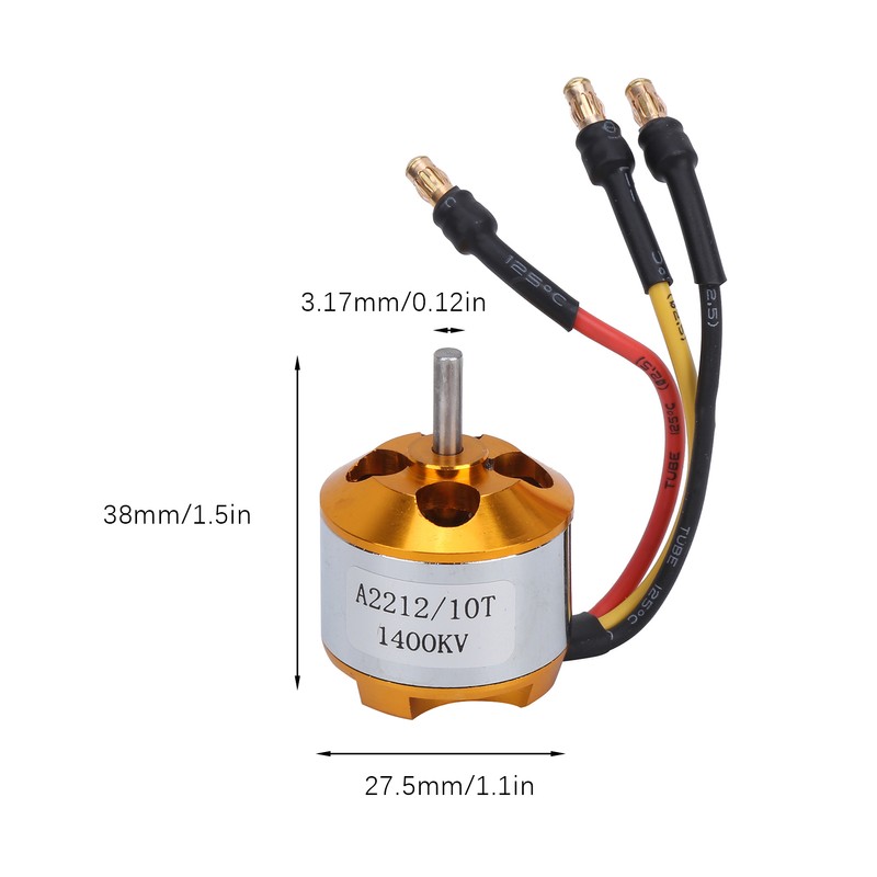 2212 KV1400 Motor 40A XT60T ESC SG90 Servo 8060 Propeller