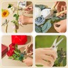 Amylove 24 Pcs Garden Flower Shears Pruning Scissors Valentine Heavy