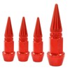 BokWin 4 Pcs 45mm Spike Valve Stem Caps Aluminum Tire