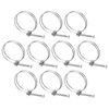 sourcing map 10Pcs Double Wire Hose Clamp, 83-90mm Adjustable Stainless