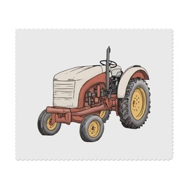 2 x 'Mini Tractor' Microfibre Lens/Glasses Cleaning Cloths (LC00028583)