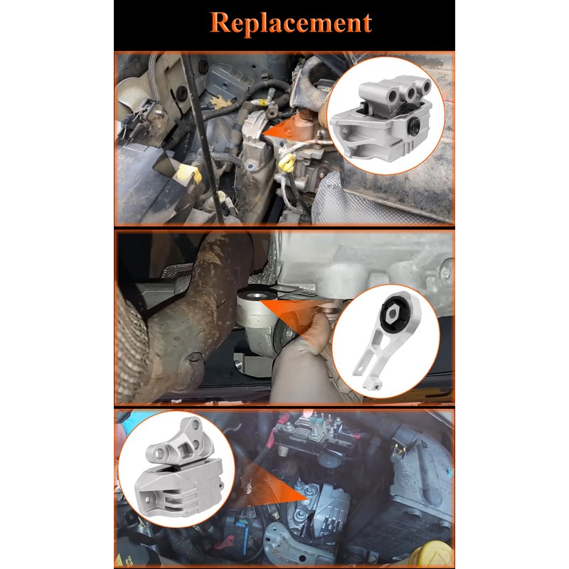 3PCS Engine Motor & Trans Mount Set Fit for 2016-2018