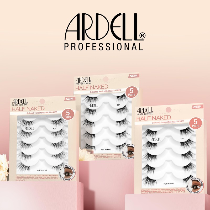 Ardell Half Naked 434 False Eyelashes, Natural Cat Eye False
