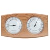 2 In-1 Wood Thermo Hygrometer Thermometer Hygrometer Sauna Room Steam