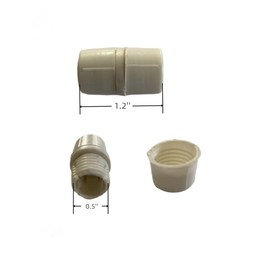 30pcs I Type White PVC Splice Connector for LED Rope Light 2 Wire