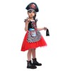 Rabtero Children's Pirate Costume, Girls' Upgrade Deluxe Pirate Princess Dress,