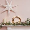 Lights4fun Gold Wreath Door Wreath 33 cm Autumn Decoration Christmas