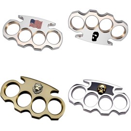 Pack of 4 Decals CAR Sticker Irish Brass Knuckles Decal Vinyl CAR Sticker | Cars Trucks Notebook Computer Laptop | Gold | Metalic, Size 7'' x 4'' inches