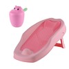 Relaxdays Baby Bathing Aid Set, with Rinse Cup, Tear-Free, Pink
