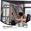 Sosoport 4pcs Anti-Slip Nuts Collars Dumbbell Security Nuts Security for