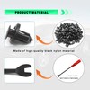 100PCS 10mm Nylon Front Bumper Push-Type Retainer Clips Remover for