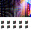 100Pcs LED Plastic Holder DualHole Black Square 90 Degree Curved