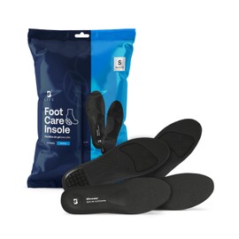 2 Pares de Plantillas de Gel Unisex y Recortables, Plantillas Auxiliares en Reducir Fatiga, Almohadilla para Pies Adaptable a Cualquier Zapato. Foot Care Insole B Life (S)