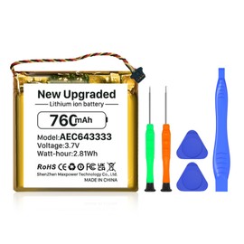SHENMZ Updated AEC643333 Battery for Beats Studio 3.0 Studio 2.0 fits Part No Beats AEC643333,PA-BT05 Beats by Dr Dre 3.7V Li-Polyme 760mAh/2.81Wh Wireless Headset Battery