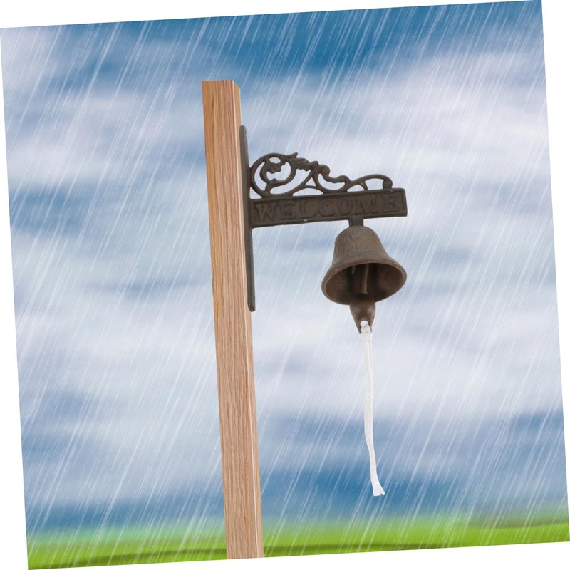 GRIRIW Iron Material Door Chime Charming Vintage Design Hanging Wall