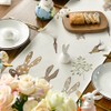 Artoid Mode Carrots Rabbits Bunny Happy Easter Table Runner, Seasonal
