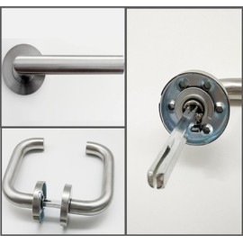 OEIOTEI Lever Pin Iron Square Pin 8 mm, Fixing Pin Door Handle Steel Square Pin 8 mm, Door Handle Spindle Rod, Solid Steel Mounting Pin Spindle Bar for Handle Fittings Door Handles