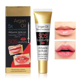 Lip Plumper Serum, Lip Gloss with Plumper Effect, Shiny Lip Plumper Extreme Volume, Transparent Lip Maximiser for Fuller Lips, Moisturising, Lip Care, Lip Repairing (17 ml)