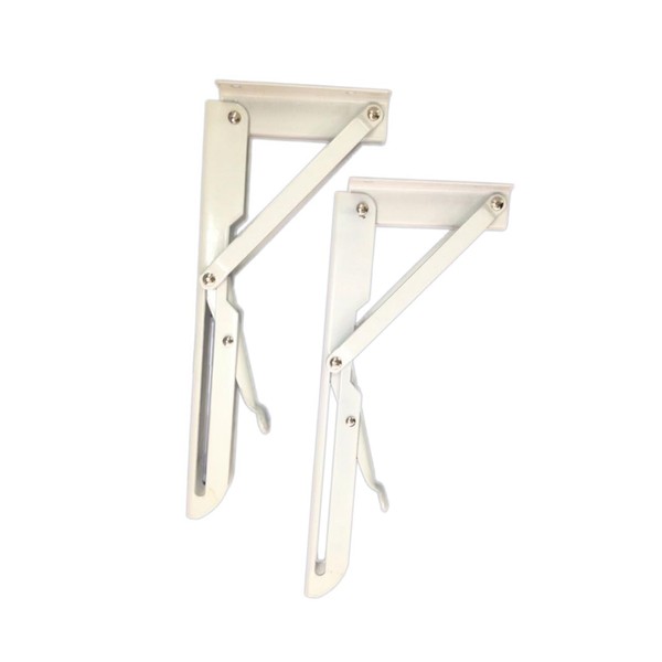 Operitacx Pack of 2 Folding Triangle Wall Shelf Brackets Robust