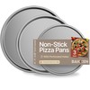 Bakken Swiss Pizza Tray Set 3-Piece – Gray Ceramic Coating,