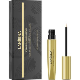 LANBENA Eyelash Growth Serum for Longer and Fuller Eyelashes - 3 ml / 0.10 fl oz. Thick Natural Longer Lift Eyelash Enhancer Rapid Eyelash Growth, Nourishes Damaged Eyelashes