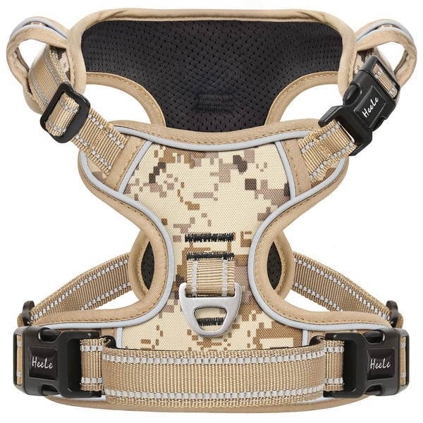 HEELE Dog Harness for Medium Dogs, Release at Neck, Front/Back
