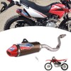 JFG RACING Dirt Bike Slip On Exhaust,Motorcycle Muffler Pipe Full