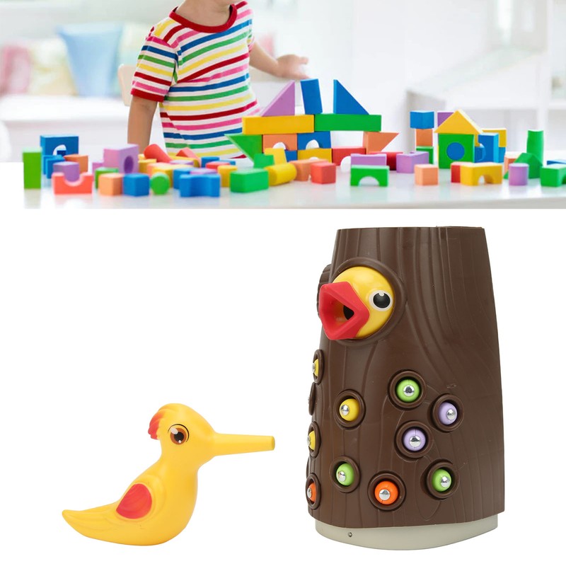 Magnetic Woodpecker Game Improve Coordination Keep Focusing Educational Woodpecker Toy