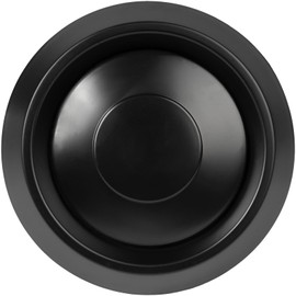 Vent Systems 5" Inch Black Plastic Universal Diffuser - Round Adjustable Air Vent - Ceiling Duct Cover - Hot and Cold Air Distribution in Residential and Commercial Buildings