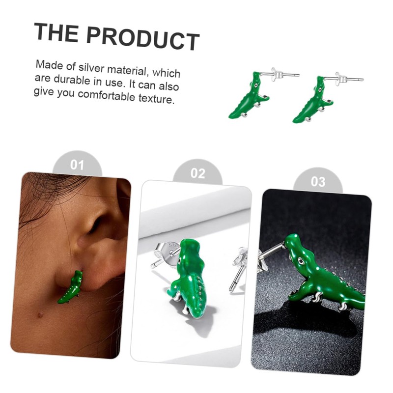 BESPORTBLE 1 Pair Cartoon Ear Studs Sterling Earrings Inspired Jewelry