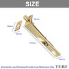 TERF® Traditional Vintage Style Polished Brass Flush Bolt 150mm [6'']
