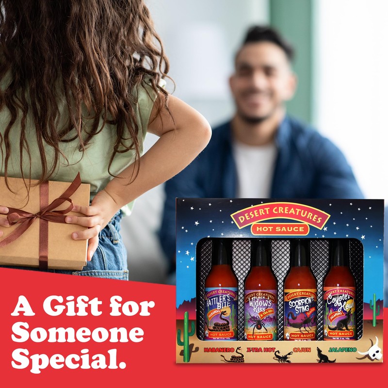 Desert Creatures Hot Sauce Gift Set 4 Pack - 4
