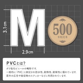 XIAXIN Waterproof PVC Alphabet Sticker Set, Weatherproof, Waterproof, Roman Letters, Nameplate, Nameplate, Locker, Indoor and Outdoor Use TS-544W (1, White)