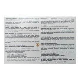 Dolo-neurobion Tableta 0.25 Mg/50 Mg/50 Mg/50 Mg, 20 Tabletas