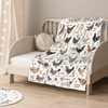 Chicken Alphabet Blanket Gifts Super Soft Lightweight Flannel Blankets Throw