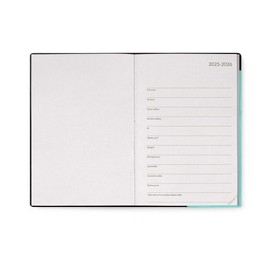 Legami - Weekly Planner 2025-2026 Aquatic Awe 16 Month Medium Diary from September 2025 to December 2026 Elastic Closure FSC Certified Paper with Monthly Planner 12 x 18 cm
