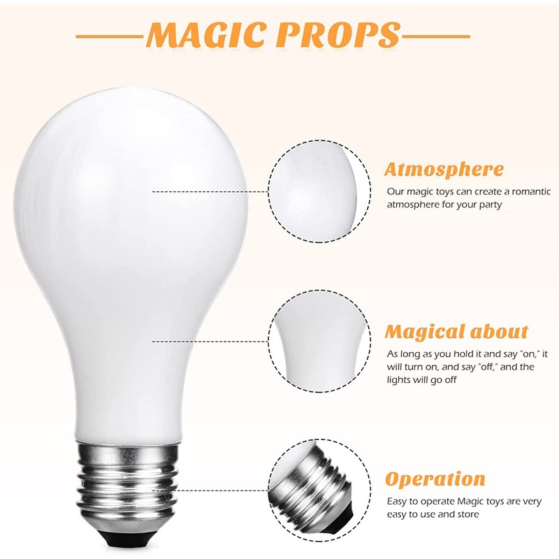 MilesMagic Close Up Comedy Magic Lamp LED Glow in Hand,