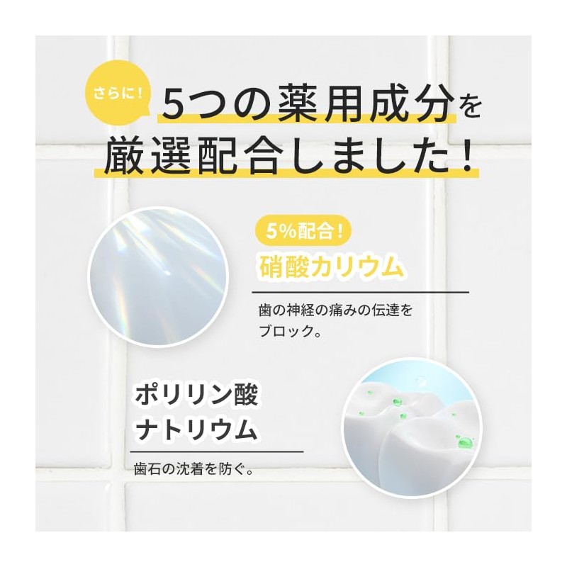 Shirora Medicated Toothpaste Whitening (Quasi-drug x Lemon Flavor x Abrasive-Free
