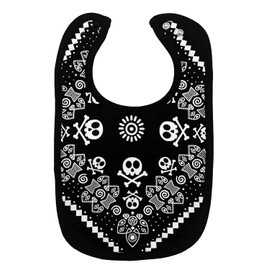 Baby Moo's 1 x Cool Rock n Roll Baby Bib | Rock Star Baby & Toddler Bibs [0-3 Years] | Cool New Baby or Mum & Dad Music Gift | Boy or Girl UK (Black x1)