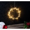 Lunartec LED Light Wreath: LED Light Wreath for Windows, Doors