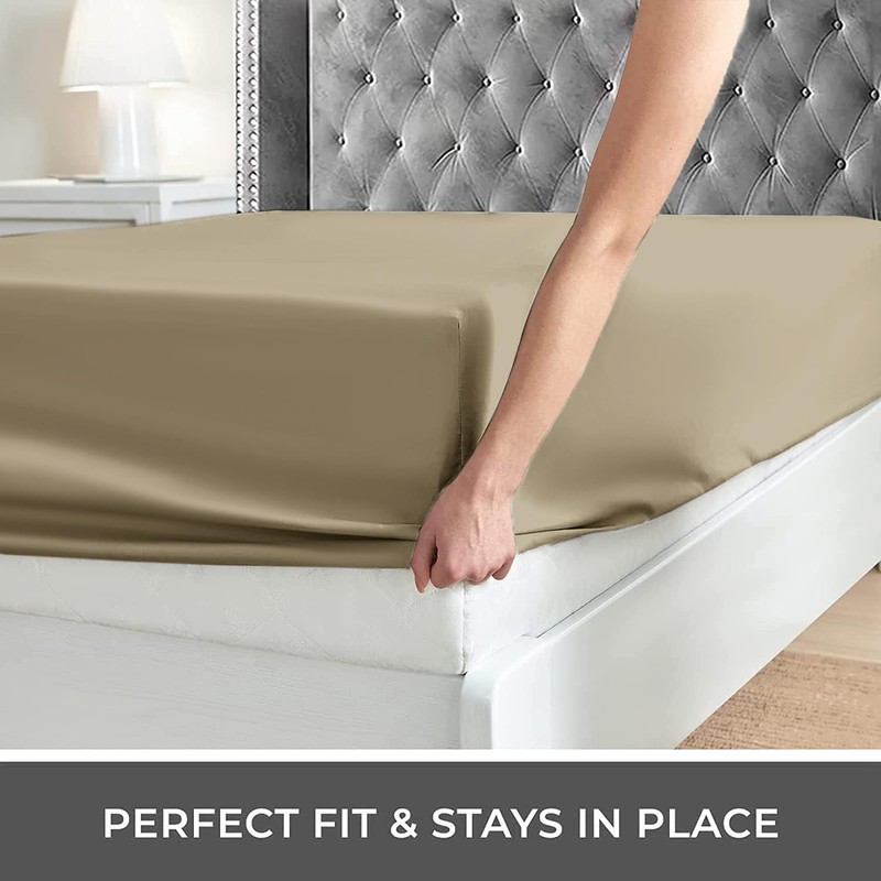 Imperial Rooms Brushed Microfibre Fitted Sheet 25 CM Easy Care