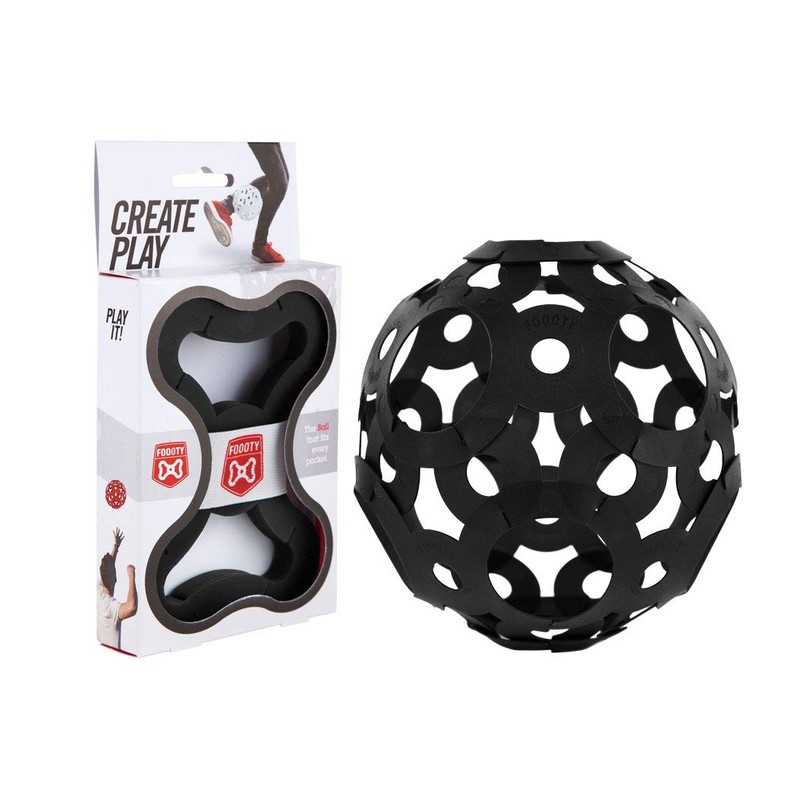 FOOOTY Foldable Ball Black