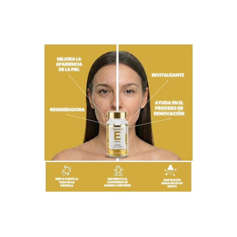 Cápsulas Faciales Vitamina Twist Off Antioxidante Hidratante Revitalizante