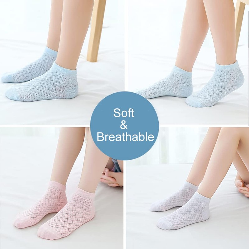 Looching Pack de 5 calcetines finos de malla para bebés