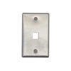 Networx Keystone Wall Plates (1 PORT, STAINLESS STEEL)