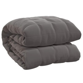 TREATLIFE HOME Weighted Blanket 53.1" x 78.7" 22 lb for Sleep Therapy, Soft Fabric in Gray