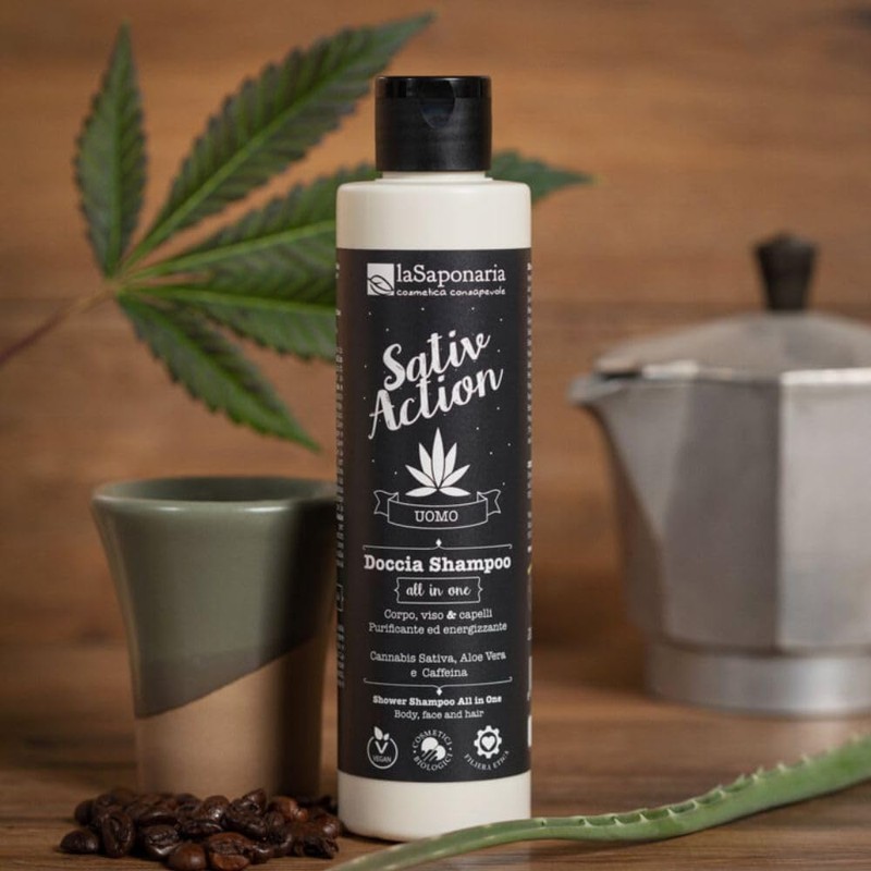 Sativ Action Shower Shampoo All-in-One 200 ml