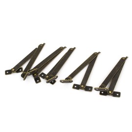 Sourcingmap Cabinet Cupboard Box 193mm x 11mm Rotatable Folding Lid Support Hinge Stay 5PCS