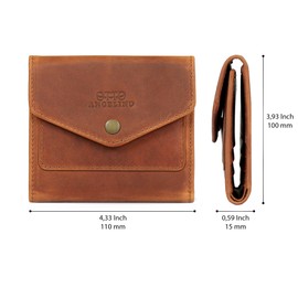 Otto Angelino Genuine Leather Envelope Style Wallet - RFID Blocking – Unisex